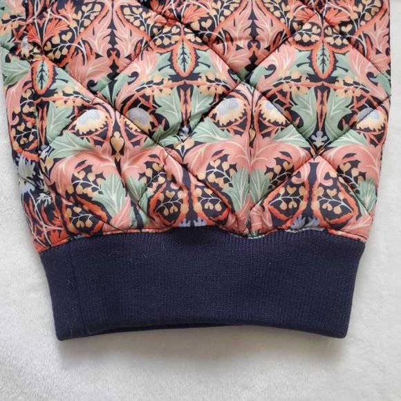New women's 2 J Crew quilted snow puffer pant in Liberty May nouveau print - Picture 7 of 10